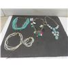 Image 1 : 3 Statement Fashion Necklaces and Freshwater Pearl Necklace with Matching Bracelet