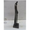 Image 2 : Boris Kramer "Quiet Encounter" — Hand-Forged Steel Sculpture, 12", Signed on Base with Artist Label