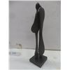 Image 3 : Boris Kramer "Quiet Encounter" — Hand-Forged Steel Sculpture, 12", Signed on Base with Artist Label