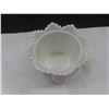 Image 9 : Crystal/ Cut Glass Vases, Pitcher and Fenton Hobnail Milk Glass Bowl