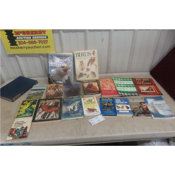 Birds & The Bears Books, Sharks Butterfly, Taxidermist– Mixed Lot