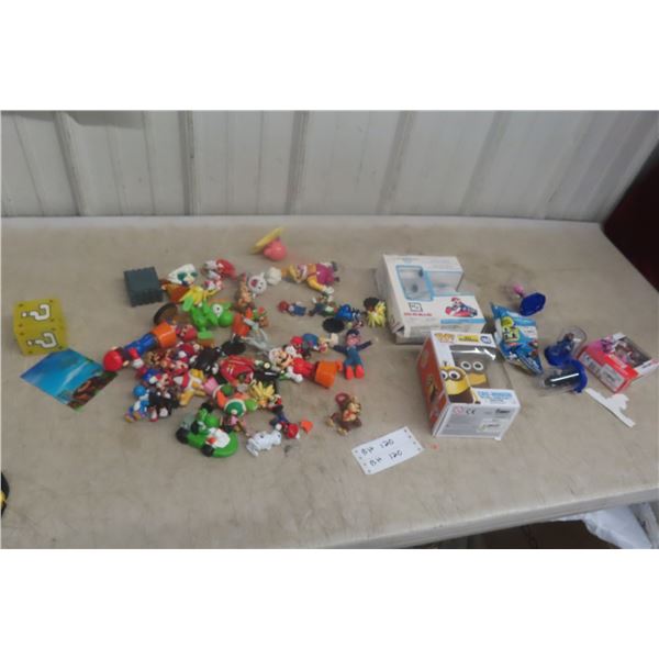 Mario Brother Figurines, Wii Control Minion Figure and More