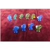 Image 1 : Vintage 1970s Plastic Gumby Gumball Machine Rings – Lot of 10