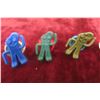 Image 4 : Vintage 1970s Plastic Gumby Gumball Machine Rings – Lot of 10