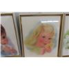 Image 3 : 3 Vintage Framed Ivory Snow Baby Girls Classic Prints – 11 1/2" × 14"