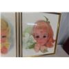 Image 4 : 3 Vintage Framed Ivory Snow Baby Girls Classic Prints – 11 1/2" × 14"