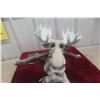 Image 2 : Comical Resin Moose Holding a Branch – Stands 15.5" High
