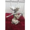 Image 5 : Comical Resin Moose Holding a Branch – Stands 15.5" High