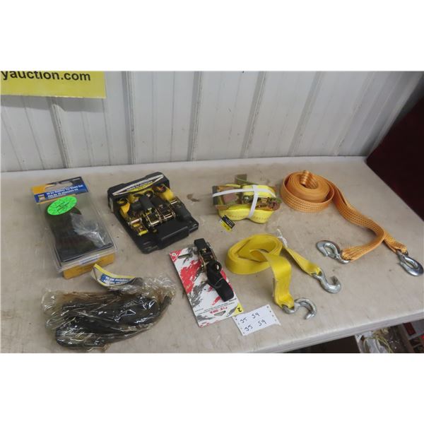 New Load Straps, Tow Straps and Rubber Tie-Downs