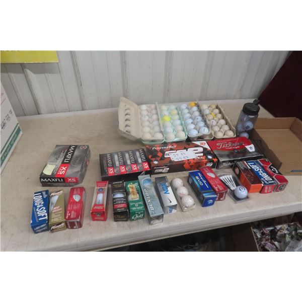 Approximately 140 Golf Balls – Mostly New, a Few Used