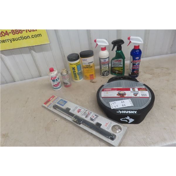 Auto Cleaning Products, Polish, New Sun Shade, Husky  12" Pail Topper Organizer