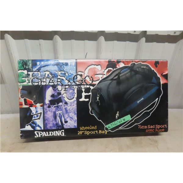 New Spalding Wheeled 28" Sport Bag