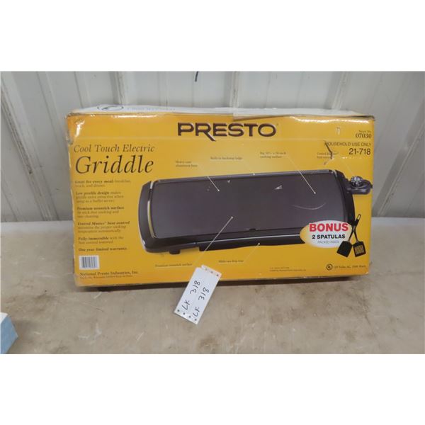Presto Electric Griddle – New