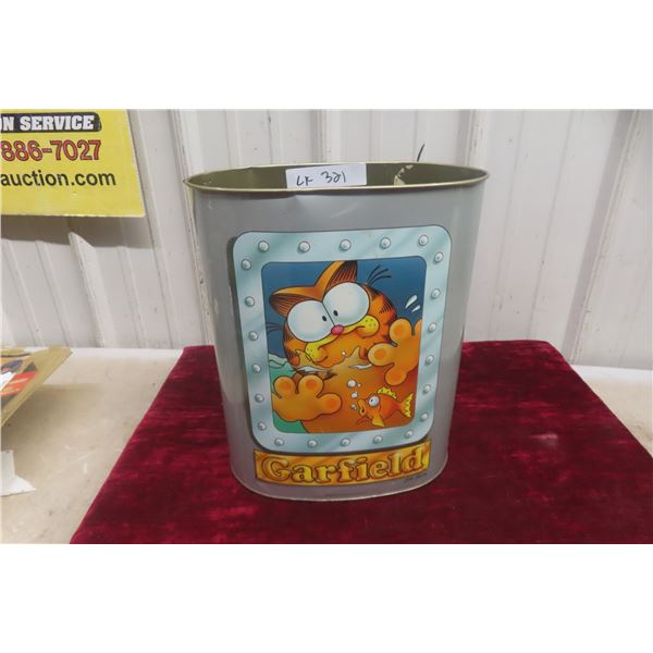 Garfield Metal Garbage Can – Jim Davis 1978, 13" Tall