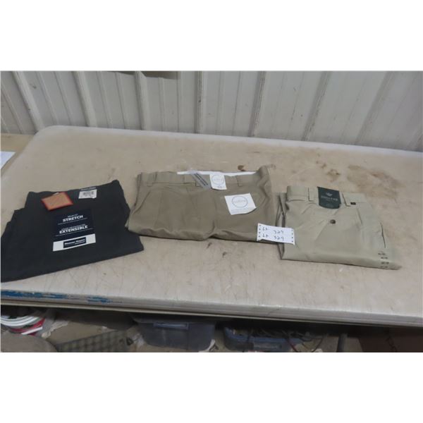 3 New Pairs of Pants – Size 42" × 32"