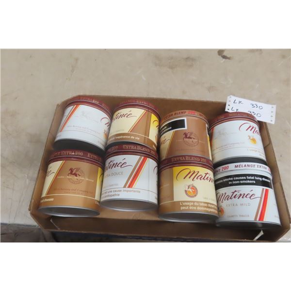 Matinee Tobacco Tins – Qty 8