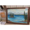Image 2 : Painting by E. Sloan, 1968 – 31-1/2" × 23"; Plus Mirror – 15" × 8"