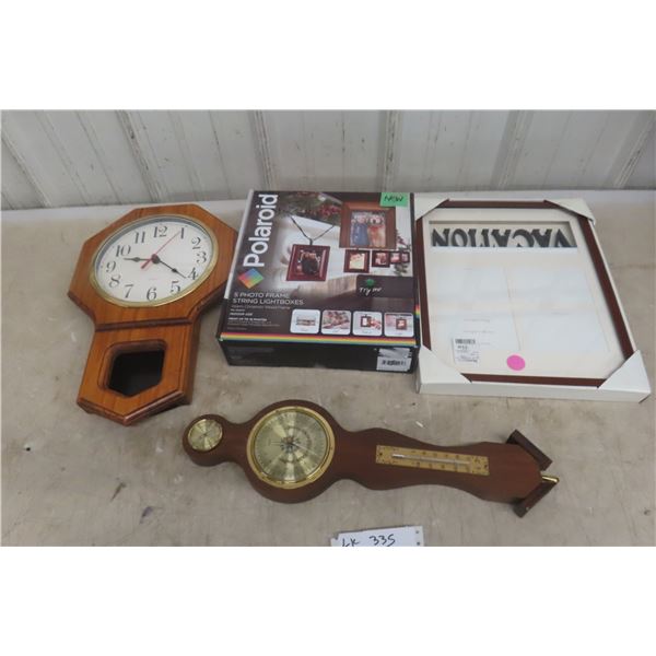 New Photo Frames, Barometer and  Clock