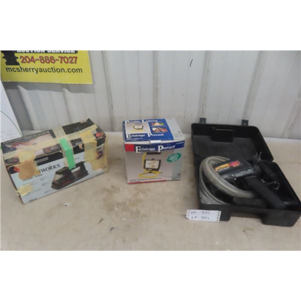 Halogen Work Light, Paint Sprayer, Black and Decker Wall Paper Stripper