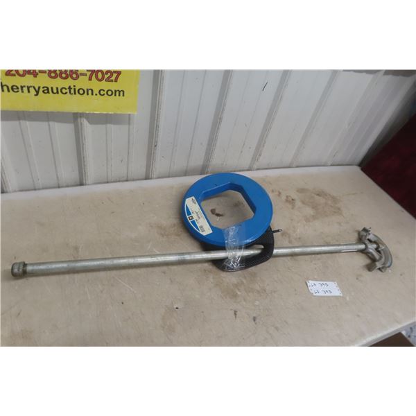 Pipe Bender and 100' Fish Tape