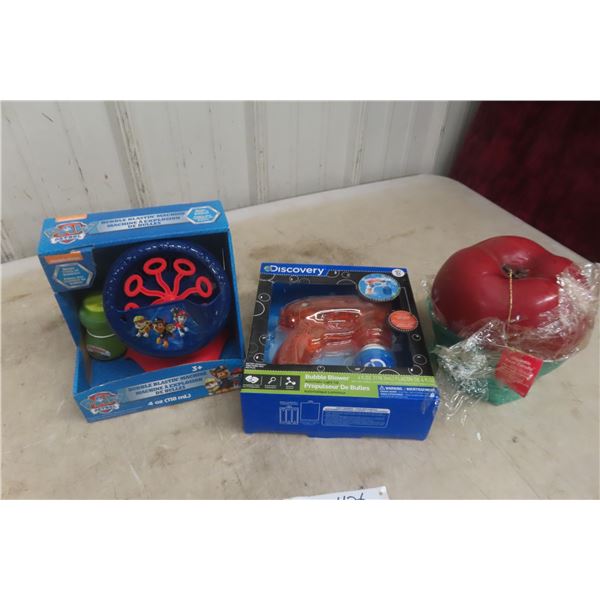 New Bubble Machine, Bubble Blower and Fruit Candle