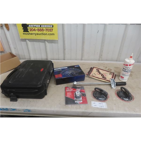 Screwdrivers, 5-in-1 Remote Control, Dent Puller, Wire Pulling Lubricant