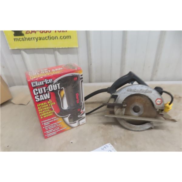 New Clarke Cut-Out Saw and Black and Decker Circular Saw