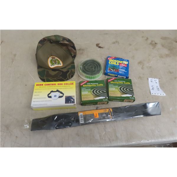 Bark Control Dog Collar, Mosquito Coil and New Lawn Mower Blade