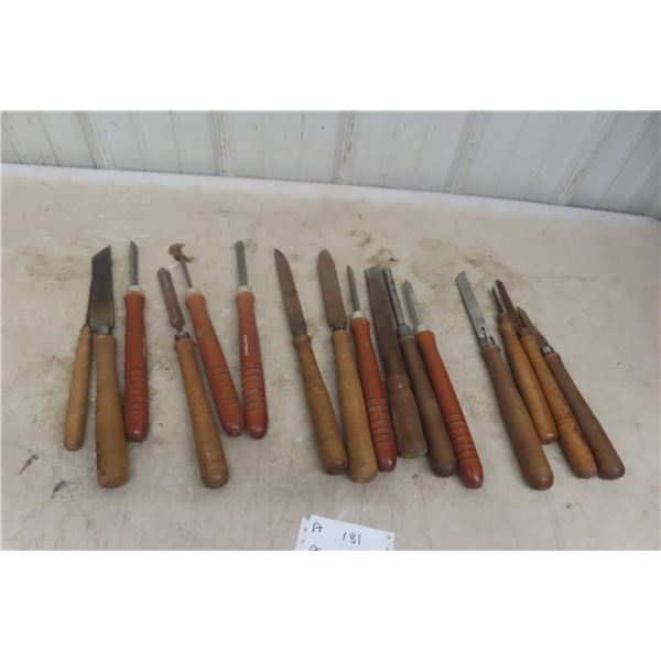 16 Wood Lathe Carving Chisels