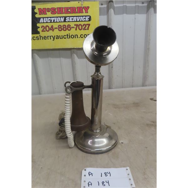 Vintage Chrome Candlestick Phone