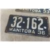 Image 2 : 4 1930s Manitoba Licence Plates