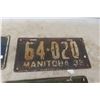 Image 5 : 4 1930s Manitoba Licence Plates