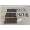 Image 1 : 5 Manitoba Licence Plates: 1935/36, 1940, 1942 (×2)