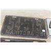 Image 4 : 5 Manitoba Licence Plates: 1935/36, 1940, 1942 (×2)