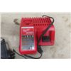 Image 2 : Box of Assorted Tools, Skill Tools, Ryobi Drill Only, GE Battery Charger, Milwaukee