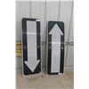 Image 1 : 2 Street Signs with Arrow (Man Cave) Heavy Gauge Aluminum 12'' x 36'' 