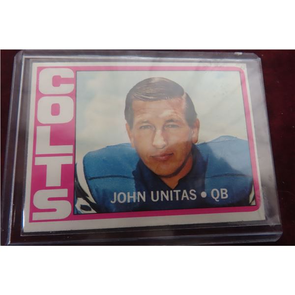 Topps John Unitas 1971 Balt Colts