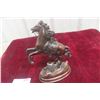 Image 4 : Bronze-Cast Mid Century Boy with Horse 9'' Tall 