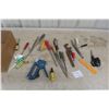 Image 1 : Assorted Hand Tools: Files, Screwdrivers, Stapler 
