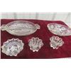 Image 5 : Assortment of Pinwheel Crystal Glassware 