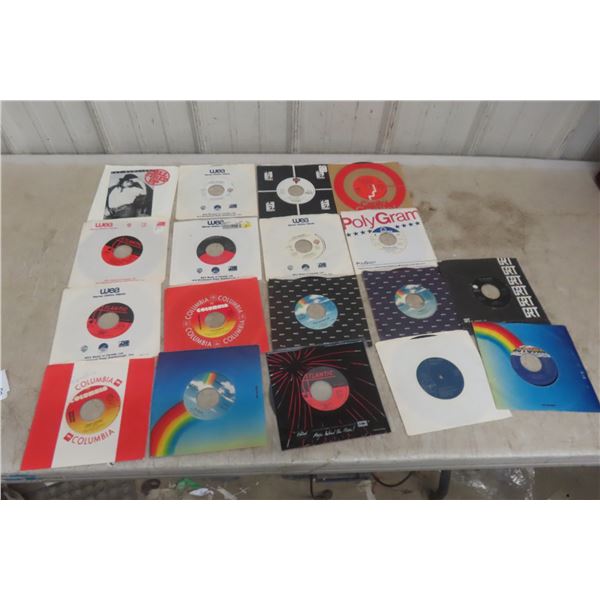 18 Lot of 45s: Pat Benatar, David Lee Roth, Little Richard, Etc. 