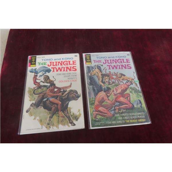 Gold Key Tono&Kono The Jungle Twins #3, 1972 & #5 1973 20cents 