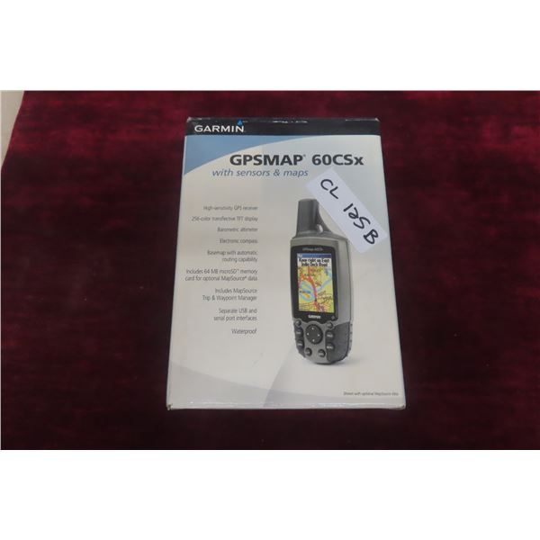 Garmin GPS Map 60CSX with Sensor & Maps , Power Charging Cord & Manual 