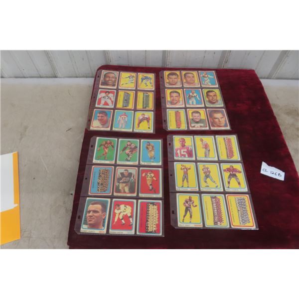 1963 CFL Football Cards 36 Diff. Tops 