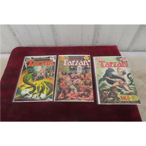 DC Tarzan 3 Comics #213, 222, 225 Year 1972-73 VF Condition