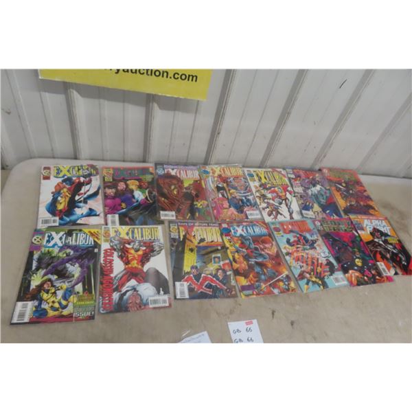 14 Comics: Excaliber-Xmen Deluxe #89-96, Excaliber-Xmen #100-102, 
