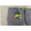 Image 2 : 4 Nes Nintendo Games : Godzilla, Qbert, Dig Dug II, Double Dragon 