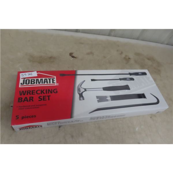 New Jobmate 5pce Wrecking Bar Set