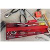 Image 2 : Metal Tool Box with Nut&Screw Drivers, Tape Measures, Circuit Tester, Cutters 