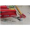 Image 3 : Metal Tool Box with Nut&Screw Drivers, Tape Measures, Circuit Tester, Cutters 
